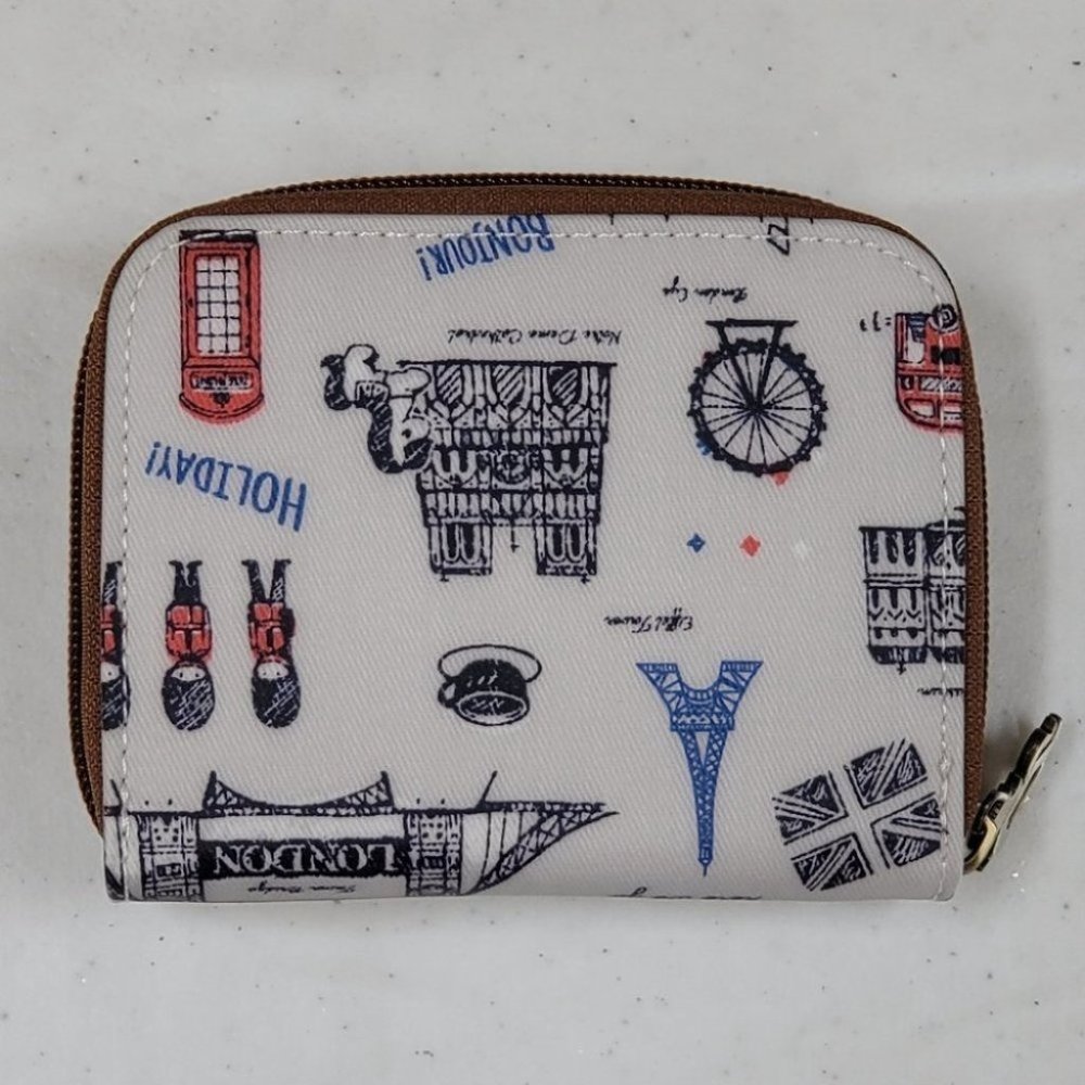 Waterproof London France Short Wallet Coin Purse - Picture 8 of 13